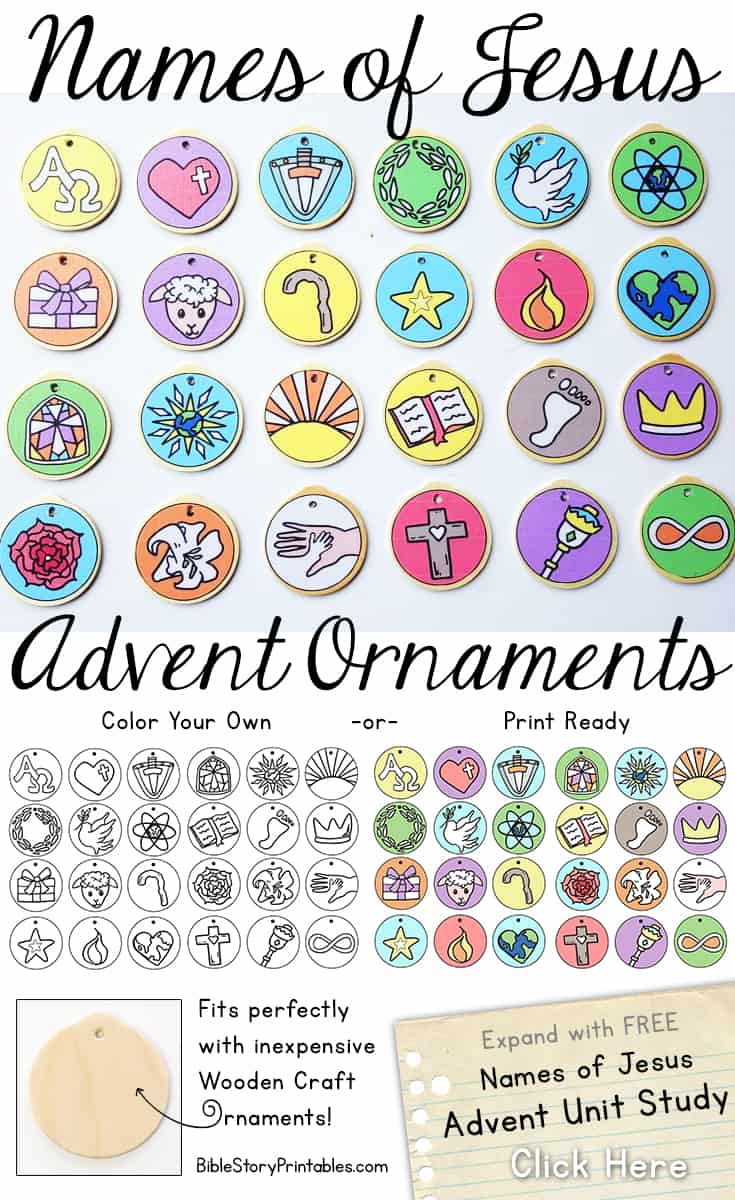 names of jesus advent - the crafty classroom